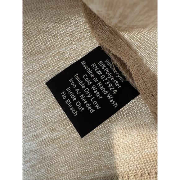 Misook Designer Cardigan Black Beige Chic Classic Women’s XL Gold Buttons - Picture 6 of 6